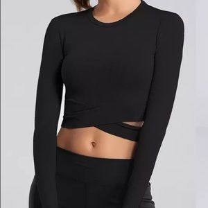 ✨Long-Sleeve Gym Crop Top ✨